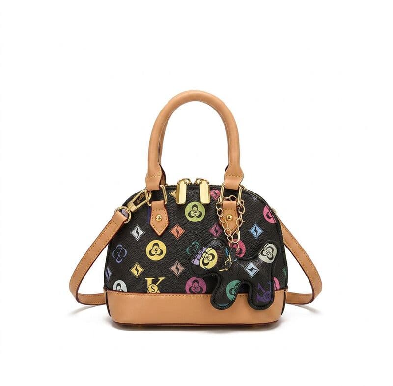 Mini Dome Black Multicolor Bag