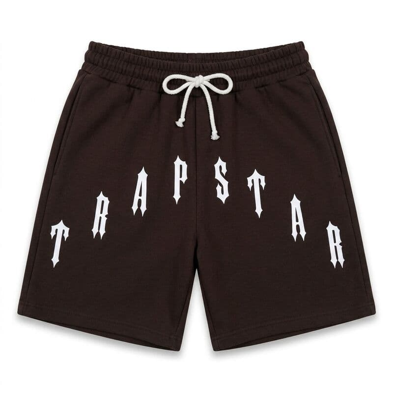Brown Trapstar Print Shorts