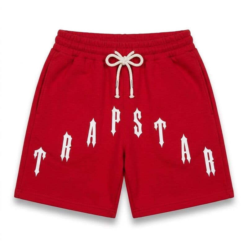 Red Trapstar Print Shorts