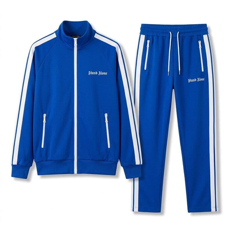 Blue Stand Alone Tracksuit Set