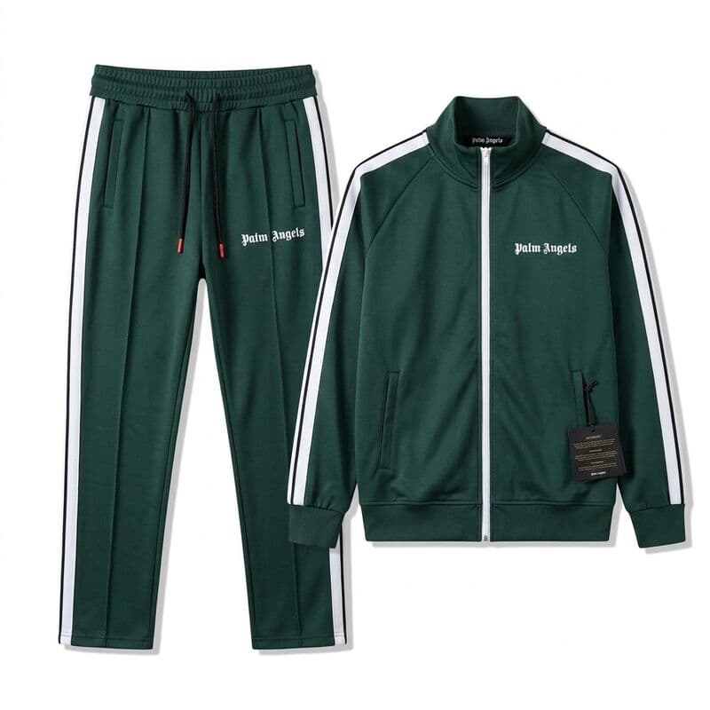 Green Stripe Tracksuit Set