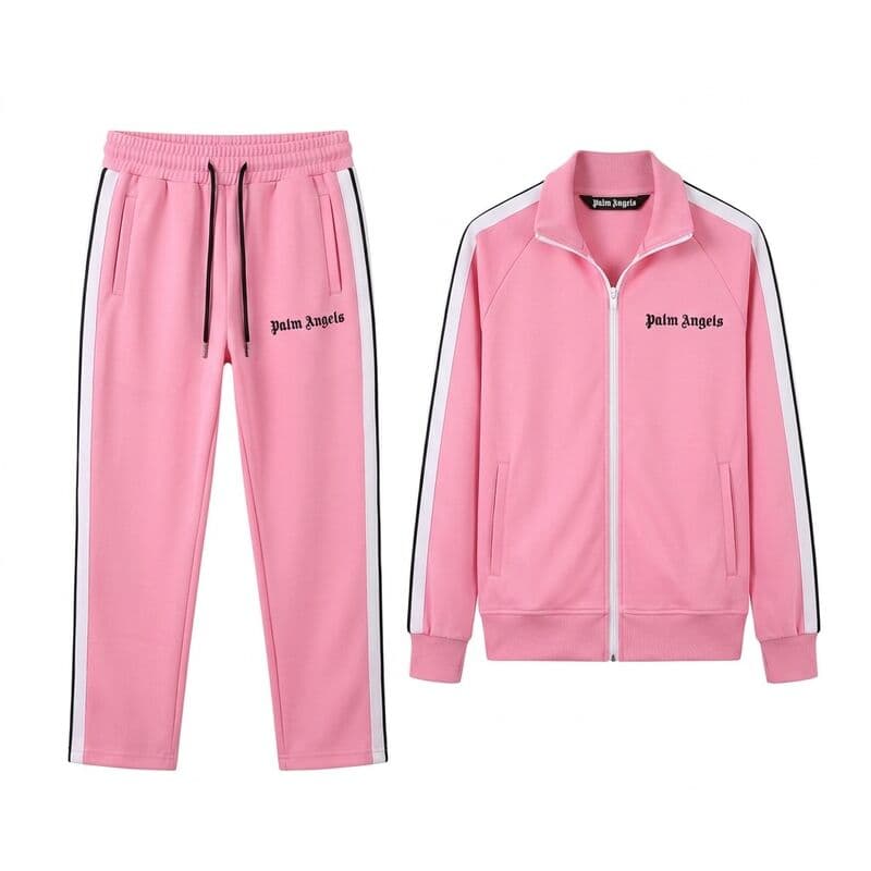 Pink Stripe Tracksuit Set