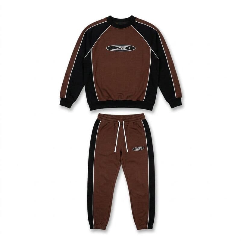 Brown/Black TD Tracksuit Set