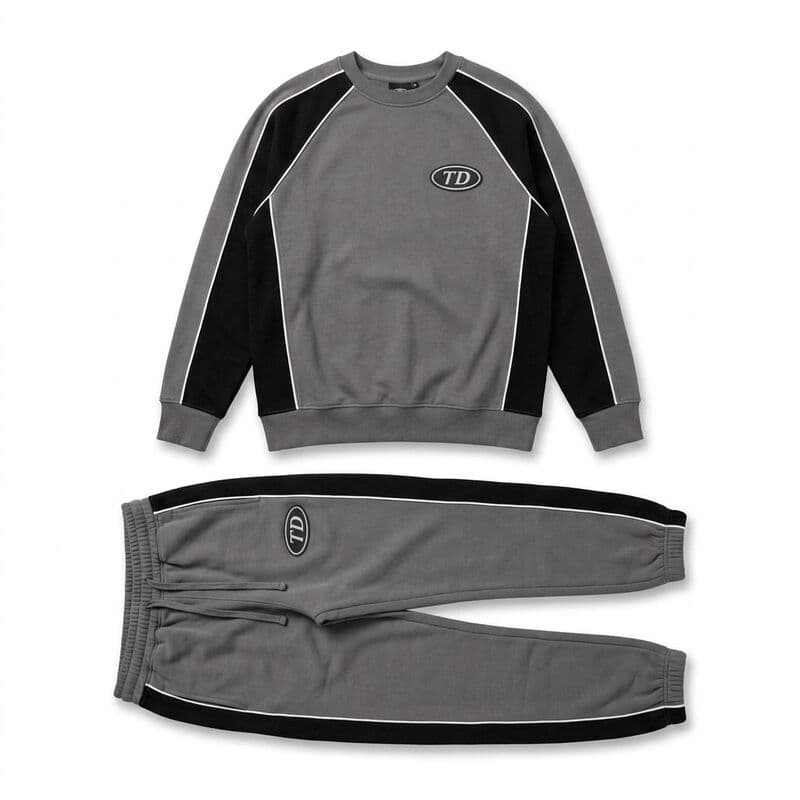 Grey/Black TD Tracksuit Set