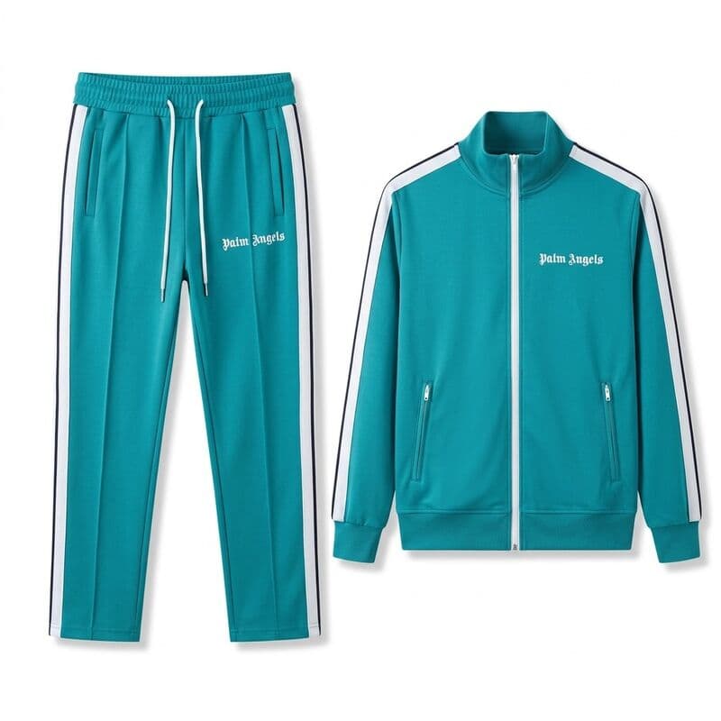 Turquoise Stripe Tracksuit Set