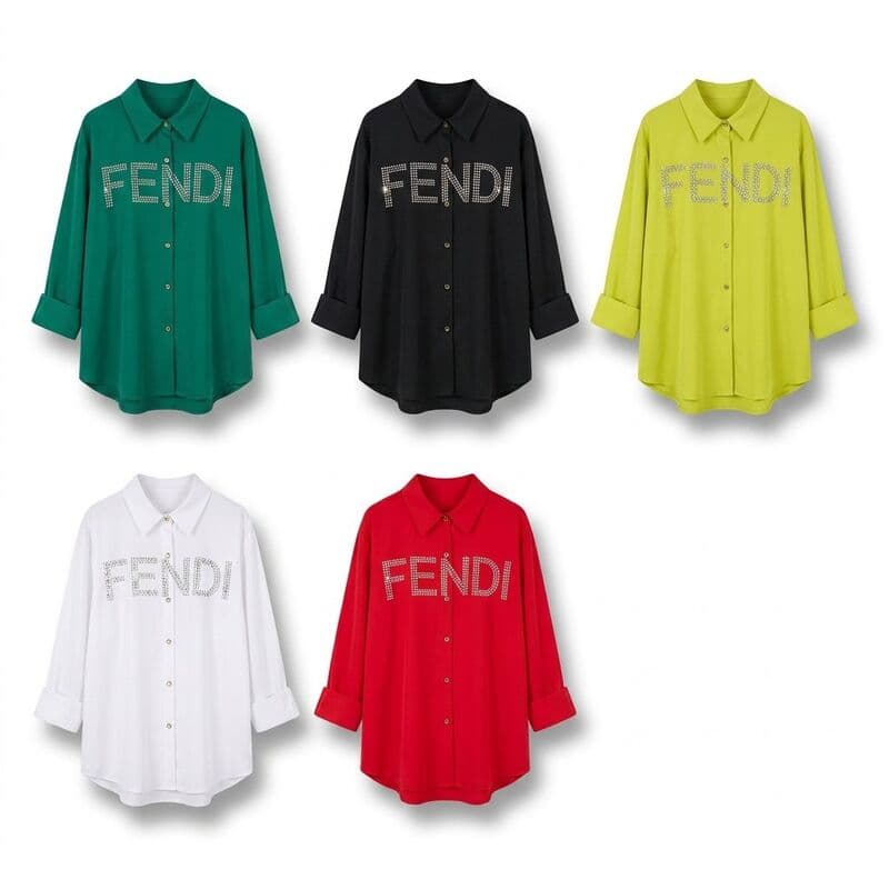 Rhinestone Logo Shirt — Assorted