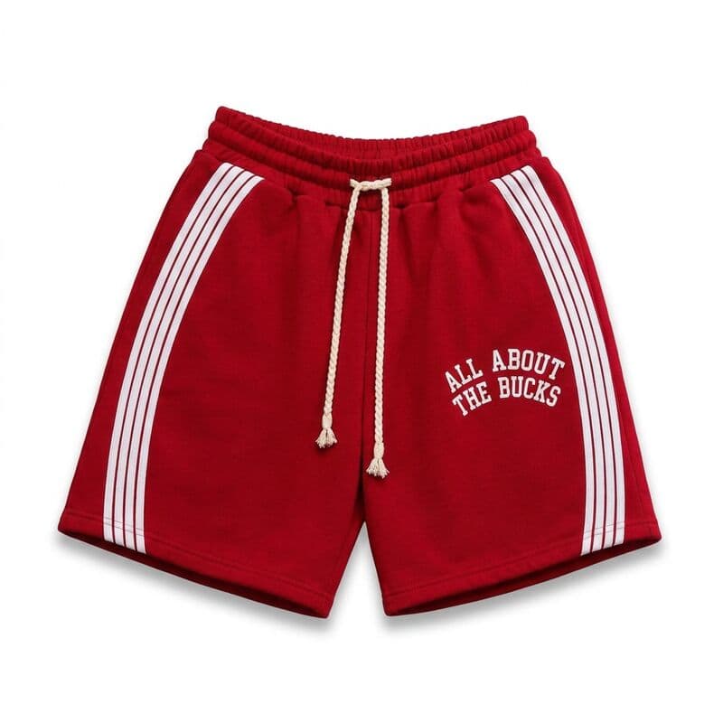 Red Bucks Stripe Shorts
