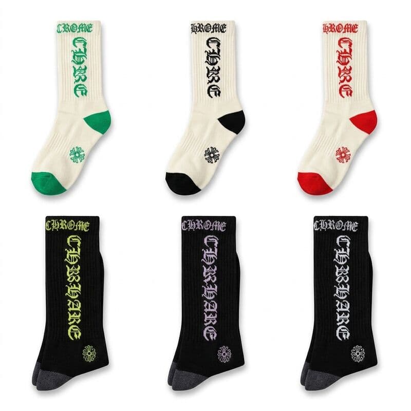 Original Chrome Long Socks — Letter Options Assorted