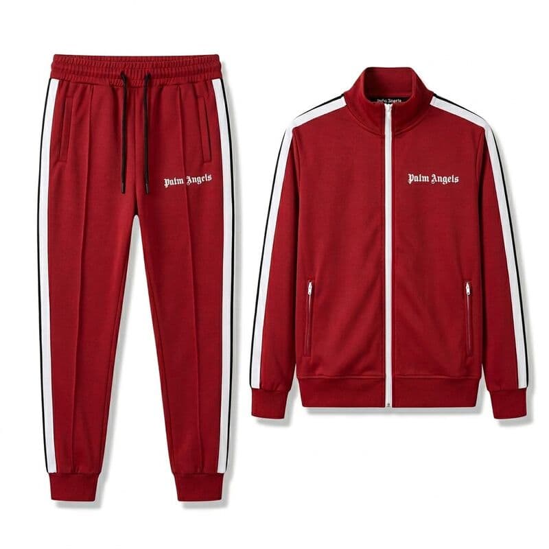 Red Stripe Tracksuit Set