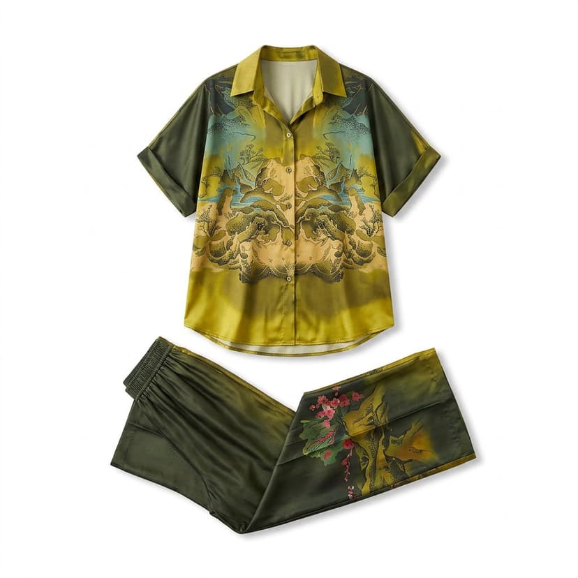Abstract Set Green