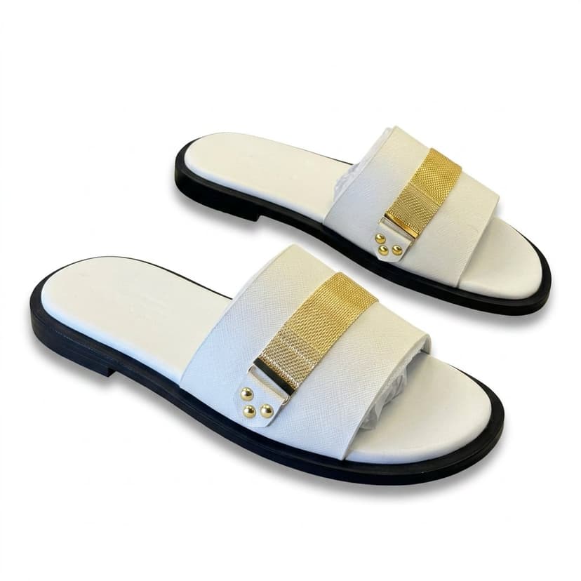 Gold Mesh White