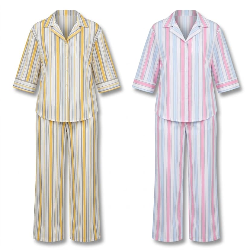 Batch15 07 Striped Shirt Trouser 2piece Sets