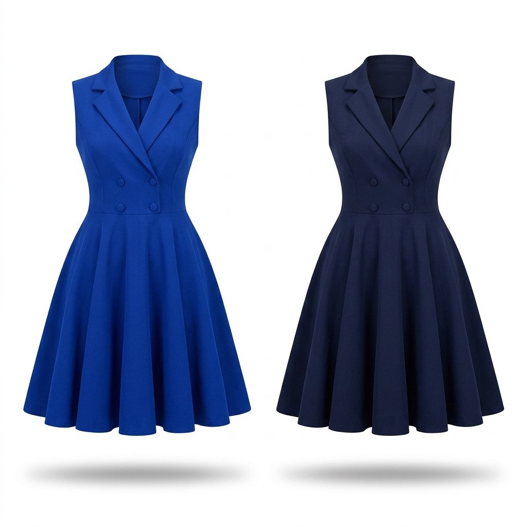 Sleeveless Blazer Dress — Assorted