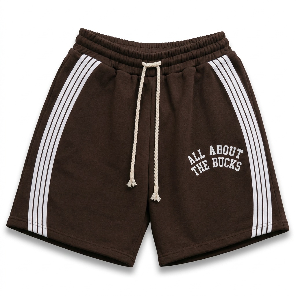 Brown Bucks Stripe Shorts