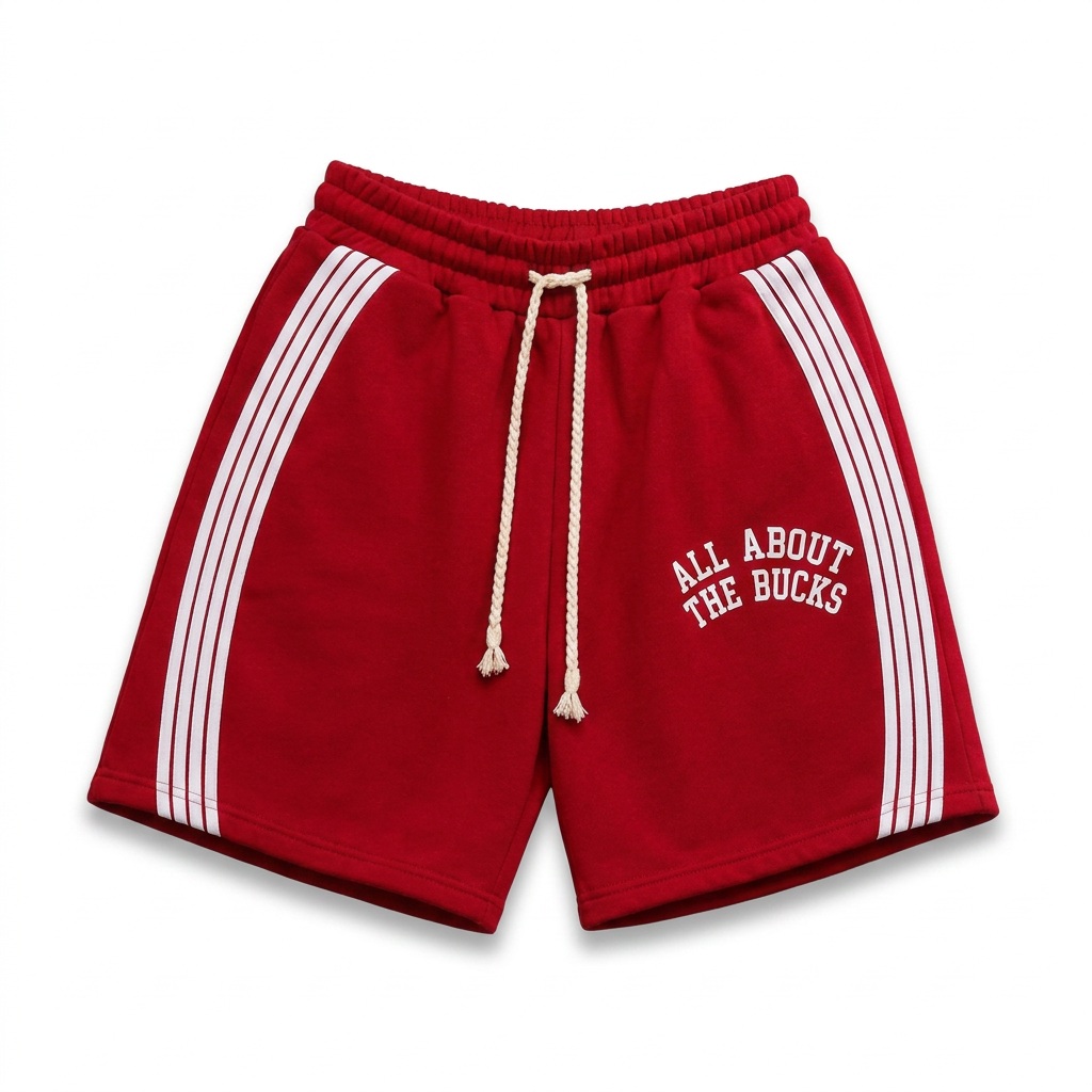 Red Bucks Stripe Shorts