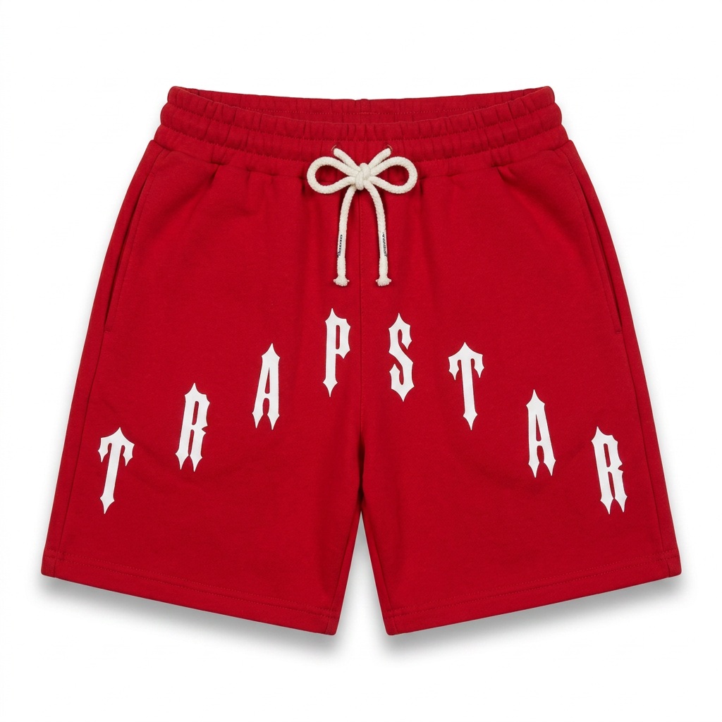 Red Trapstar Print Shorts