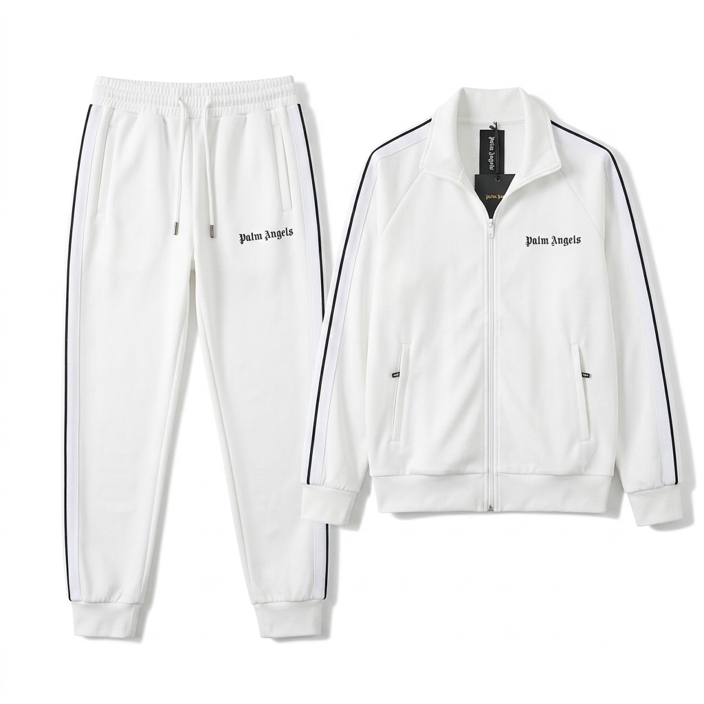 White Classic Tracksuit Set